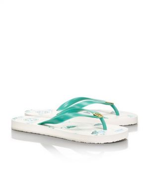Tory Burch shoes - printed FLIP FLOP - tiffany blue and white.jpg
